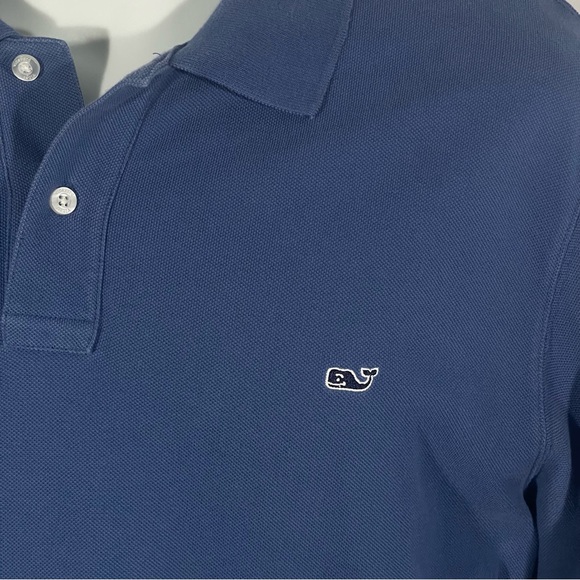 Men's Vineyard Vines Classic Fit Polo Shirt - Size L - Blue - Picture 5 of 9